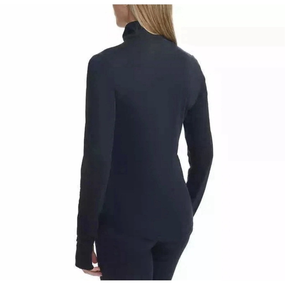 Paradox Womens Merino Blend 1/4 Zip Base Layer Top Black Large REPREVE Eco - Picture 6 of 10